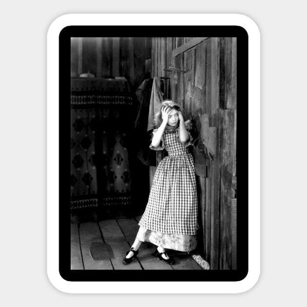 Lillian Gish Freak Out / "The Wind" Sticker by SILENT SIRENS